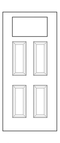 420-4p Door blank