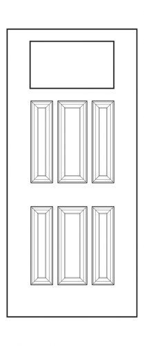 420-6P Door blank